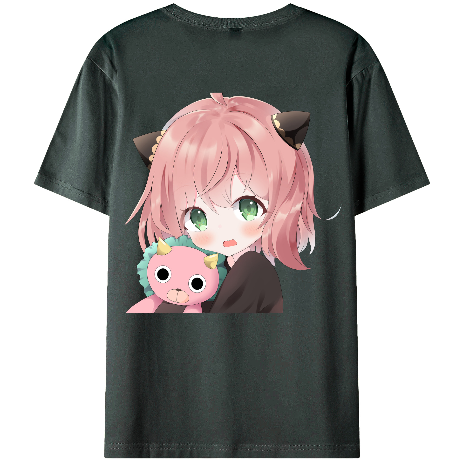 （画像用） SPY×FAMILY间谍家家酒 綿100％ メンズ半袖Tシャツ（バックプリント） 通気性